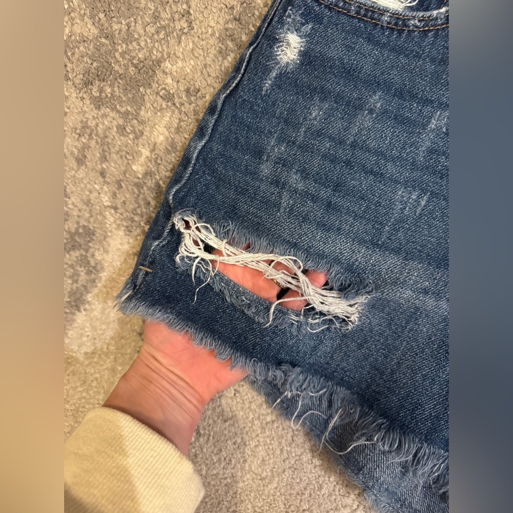 Kancan Distressed Denim Shorts - Picture 7 of 7